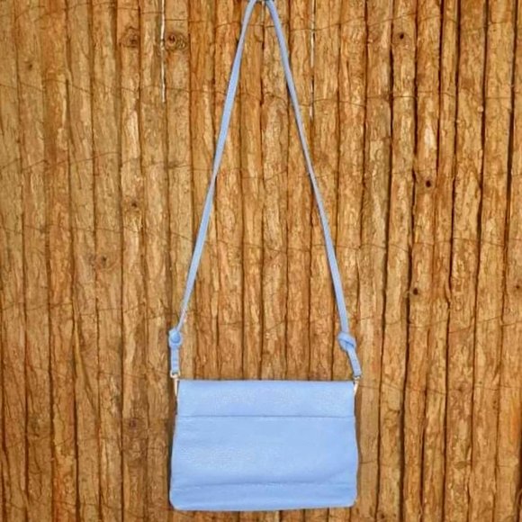 OROTON Bueno Blue Leather Oroton Crossbody Bag NWOT RRP$295 - Picture 9 of 15